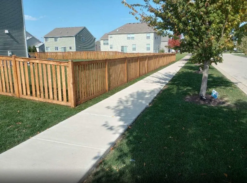 Residential Wood Fencing, view 1