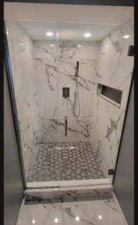 Marble-Look Bathroom Remodel, view 3